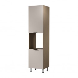 Virtuvės spinta SRN2-BP D60PWN-L orkaitei (kairinė) (Baltic Storm/Beige)